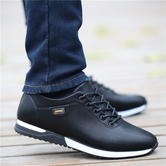 Men's PU Leather Business Casual Shoes for Man Outdoor