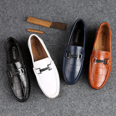 New Men Shoes Leather Genuine Casual Loafers Men Moccasins Shoes
