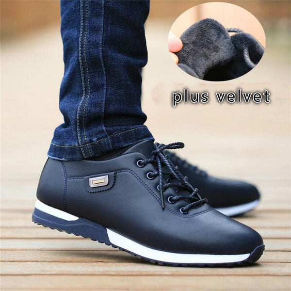 Men's PU Leather Business Casual Shoes for Man Outdoor