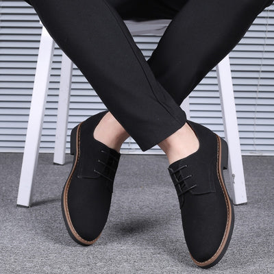2020 High Quality Suede Leather Soft Shoes Men Loafers Oxfords