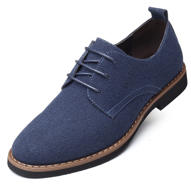 2020 High Quality Suede Leather Soft Shoes Men Loafers Oxfords