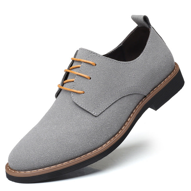 2020 High Quality Suede Leather Soft Shoes Men Loafers Oxfords